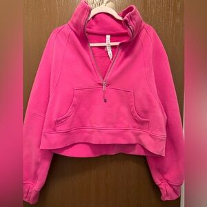 Lululemon - Sonic Pink Oversized 1/2 Zipped Scuba